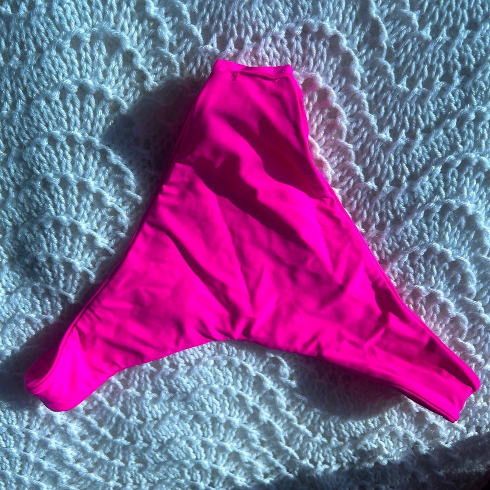 • hot pink bikini shorts